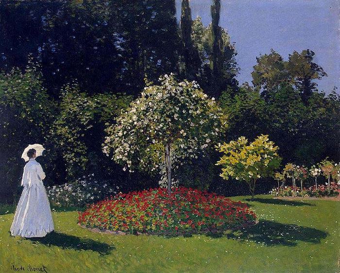 Claude Monet Woman in a Garden Sweden oil painting art